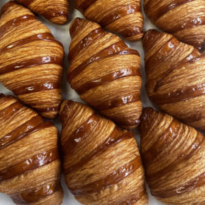 Caramelized croissant