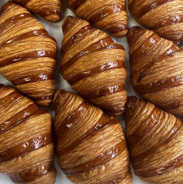 Caramelized croissant